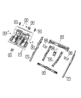 68342044AB MOPAR Floor Pan Member Cross