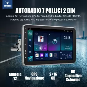 AR1003 MOPECT Rotatable Android Car Stereo Radio Touch Screen #2