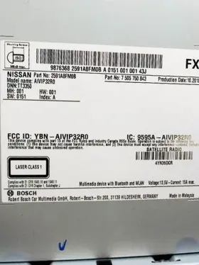 259157FH0A NISSAN Radio Am Fm Single Disc Cd Player Display #3