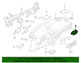 68760-6CA0A NISSAN Air Vent #2