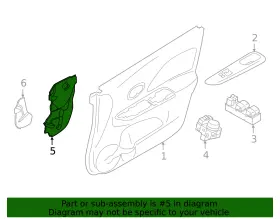 80861-5EF0A NISSAN Water Deflector Versa #2