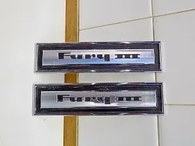 2656201 PLYMOUTH Interior Door Panel Emblem Fury