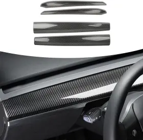 AA-686866 POIBWBUN Dash Wrap Door Panel Tesla Carbon Fiber