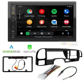 CPAA-70MW POWER ACOUSTIK Screen Wireless Apple Carplay Am Fm