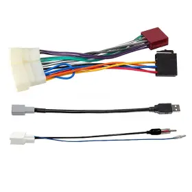 926585405198 RED WOLF Radio Wire Harness Antenna Adapter Usb