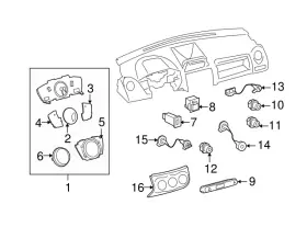 55903-52251 SCION Xd Switch Heater Control Knob