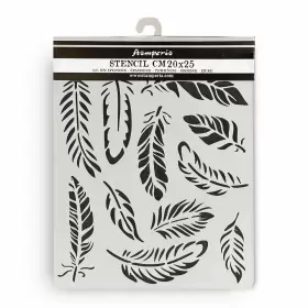 5A0027J0-1G9TZ STAMPERIA INTL Pack Stencil Lavender Feathers