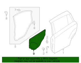 62244FJ010 SUBARU Water Shield #2