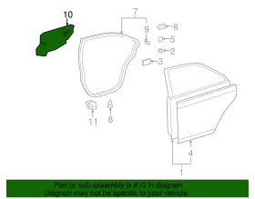 67831-06120 TOYOTA Water Deflector #2