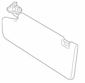 743200C471B1 TOYOTA Driver Left Sun Visor Tundra