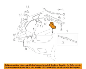 8511048120 TOYOTA Windshield Wiper Motor Highlander #3