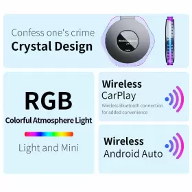 883148559964 Wireless Carplay Box Android Auto Adapter Wifi #3