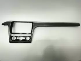 561857212E VOLKSWAGEN Dash Center Radio Bezel Cover Wood Vw