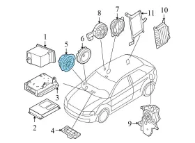 561959624A VOLKSWAGEN Right Center Blank Dummy Cover Vw #3