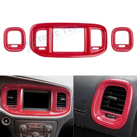KT521RCF XOTIC TECH Carbon Dash Air Vent Frame Charger Kit