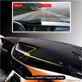 10140318EFUS XUKEY Dash Mat Cover Carpet Dashmat Dashboard
