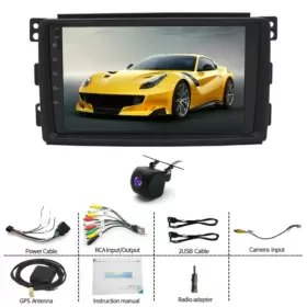 9852 YBB-AUTOPARTS Benz Smart Fortwo Android Car Radio Stereo #2