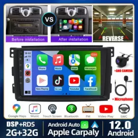 9852 YBB-AUTOPARTS Benz Smart Fortwo Android Car Radio Stereo