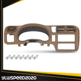 V-02ITM4520ABE YLWSPEED20 Dash Bezel Single Din S-10 Chevy