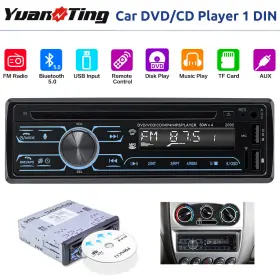 YT3081 YUANTING Car Single Usb Audio Dash Bluetooth Radio Cd