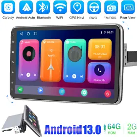 YT8046 YUANTING Single Touchscreen Car Stereo Radio Apple Gps