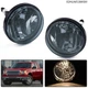 Pair Bumper Fog Light Lamps Smoked Lens Fit For GMC Sierra 1500 2500HD 2007-2014
