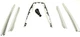 2010 AUDI A5 (B8 8T) COUPE INTERIOR ALUMINUM FISH SCALE TRIM SET