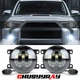 For Jeep Compass 2018-2021 Pair LED Bumper Fog Light Lamps New Upgrade