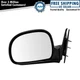 TRQ Side View Manual Mirror Driver Left LH for Blazer Jimmy S10 Pickup Truck