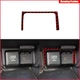 Red Carbon Fiber USB Power Outlet Cover Trim For Honda Ridgeline Pilot 2017-2020
