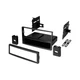 American International Single DIN Black Stereo Dash Kit w Storage Pocket