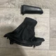 06 07 08 09 10 BMW E60 M5 EMERGENCY PARKING BRAKE HANDLE BOOT BLACK LEATHER