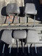 2013-2018 Ford C-Max Headrests Black Leather White Stitching OEM All 5 Used
