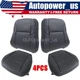 For 2013-2018 Toyota RAV4 Both Side Bottom & Lean Back Leather Seat Cover Black