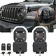2PCS For 2018-2024 Jeep Wrangler JL JT Locking Hood Latch Hood Catch With Lock