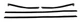 Window Sweeps Felt Kit for for 1969 Buick Skylark 2 Door Convertible