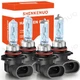 For Toyota Sienna 2004-2010 3800K Halogen Headlight 4 Bulbs Hi Lo Beam Combo Kit