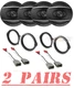 Pioneer TSA1680F 350W Front/Rear Speakers w/kits for Honda Accord 2008-2017