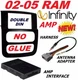 02 03 04 05 DODGE RAM INFINITY JBL ALPINE CAR STEREO RADIO DOUBLE DIN  DASH KIT