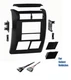 Double Din Car Stereo Radio Dash Kit Combo for 1997-2000 2001 2002 Jeep Wrangler