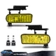 1Pair Fit For 01-06 GMC Yukon Fog Lights Bumper Yellow Lens Replacement Lamp