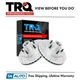 TRQ Performance Drilled Slotted Front Coated Brake Rotor Pair for Chevy S10