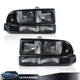 Fit For Chevy S10/blazer 1998-2004 Smoked/Clear Headlight+Bumper Signal Light