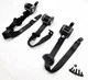 2008 BMW X5 (E70) REAR 2nd SECOND ROW SEATBELT BUCKLE RETRACTOR SET / 3 (BLACK)