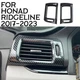 Carbon Fiber style dashboard side air vent outlet cover trim for Honda Ridgeline