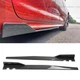 For Tesla 3 S X 46" Side Skirt Extension Rocker Panel Splitter Carbon Fiber