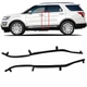 For Ford Explorer 2011-2018 2019 Rear Door Front Weatherstrip Seal LH & RH Side