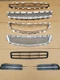 7PC Set 2008-2012 MALIBU Front Bumper SILVER Grille Chrome COMPLETE w Fog Bezel
