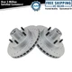 Performance Brake Rotor Drilled & Slotted Coated Front Pair for Chevy