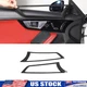 ABS Carbon Fiber Interior Door Handle Frame Trim Cover Fits Jaguar F-TYPE 13-24